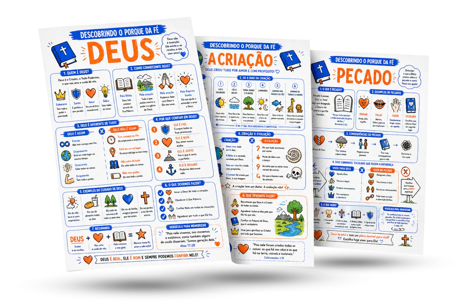 Mockup das folhas de atividades